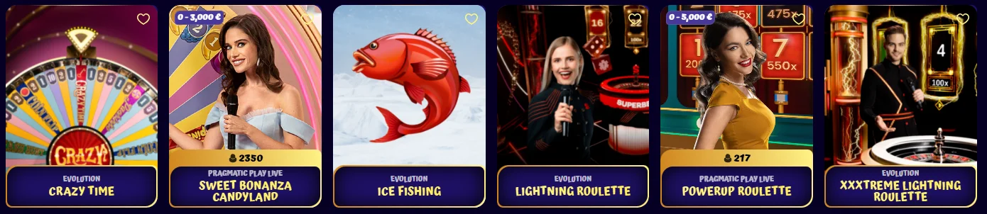 SpinGranny Casino Live Casino
